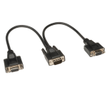 Tripp Lite P516-001-HR VGA cable 11.8" (0.3 m) VGA (D-Sub) 2 x VGA (D-Sub) Black