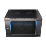 Extralink Rackmount cabinet 6U 600x450 Black wall mounted