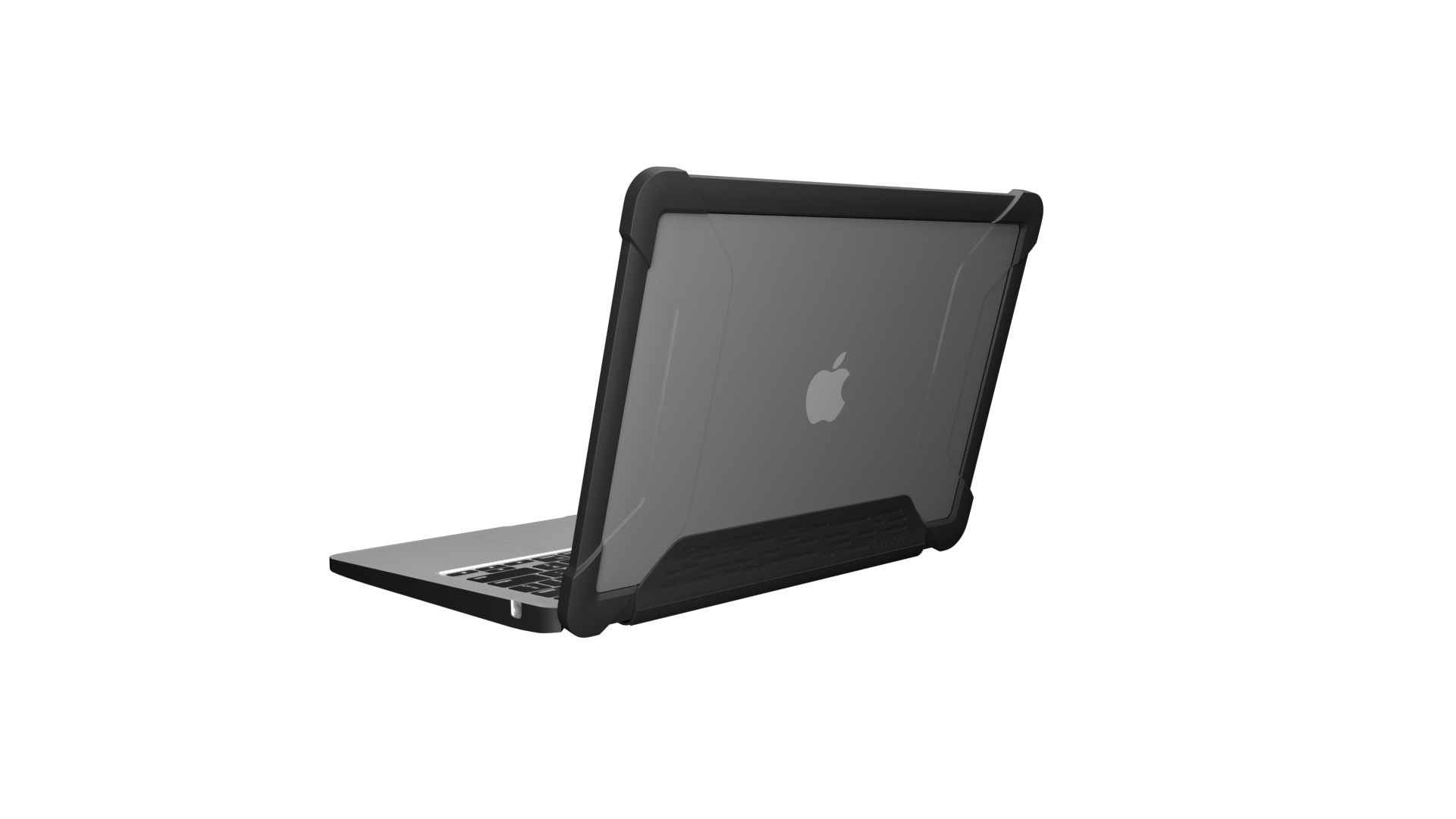 MAXCases Extreme Shell-L for MacBook Air 13.6in (2022 M2) & MacBook Air 13.6 M3/M4 (A3113) (Black/Clear)