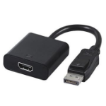 Gembird A-DPM-HDMIF-002 video cable adapter 0.1 m DisplayPort HDMI Type A (Standard) Black