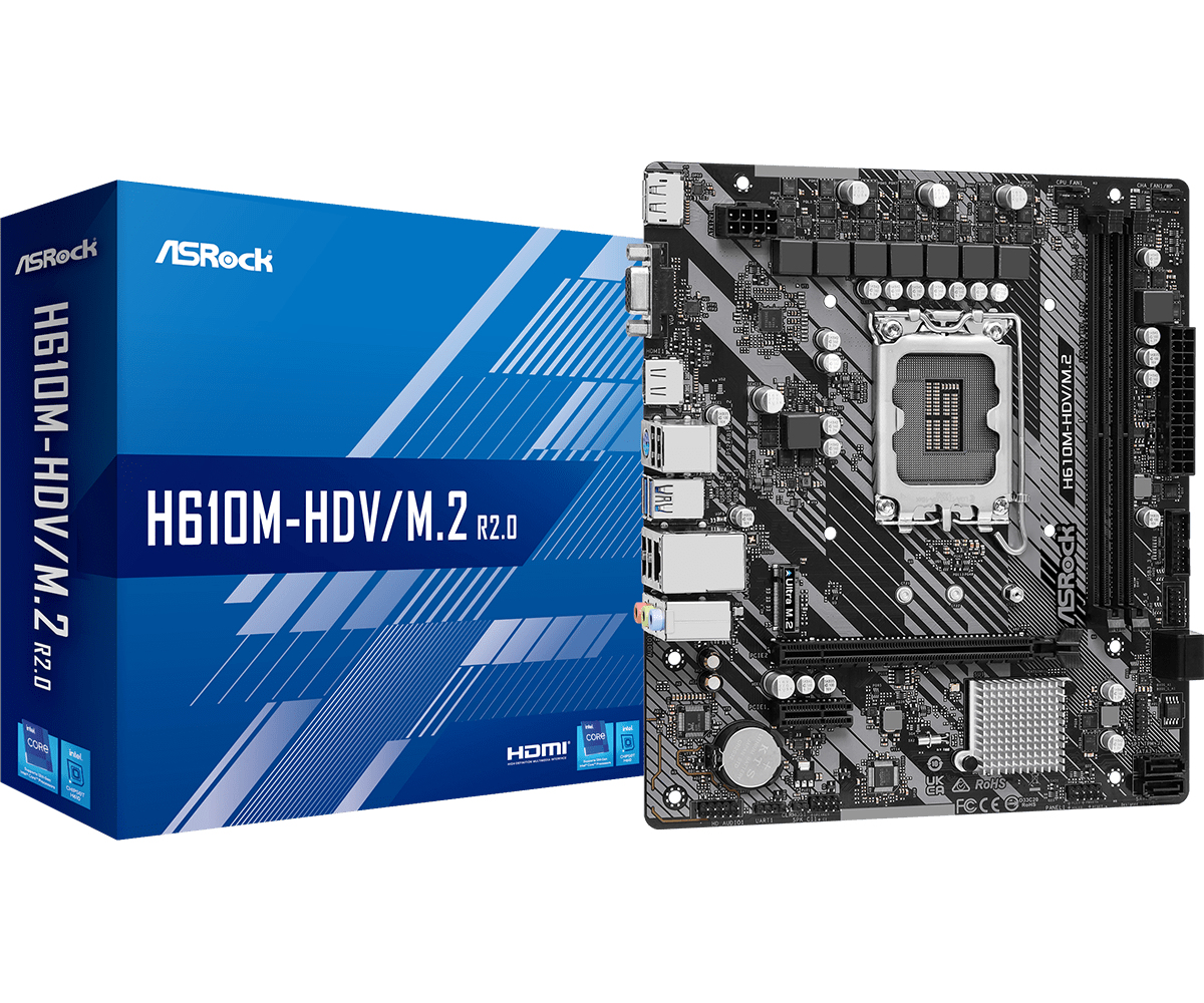 Image of Asrock H610M-HDV/M.2 R2.0 Intel H610 LGA 1700 micro ATX