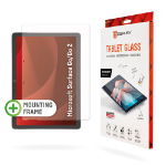 Displex Tablet Glass (9H) for Surface Go/Go2, Eco Mounting Frame, unbreakable, ultra-slim, invisible