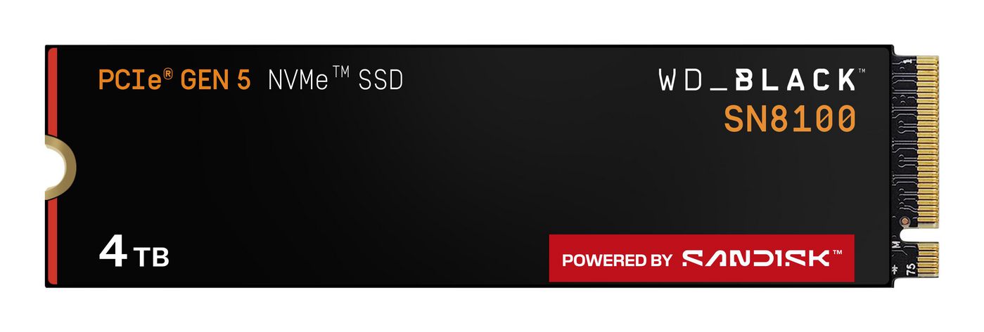 Western Digital Black Wd Ssd M.2 (2280) 4Tb Sn8100 Pcie 5.0/Nvme (Di)