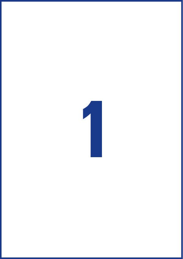 Avery L4775-20 self-adhesive label Rounded rectangle Permanent White 20 pc(s)