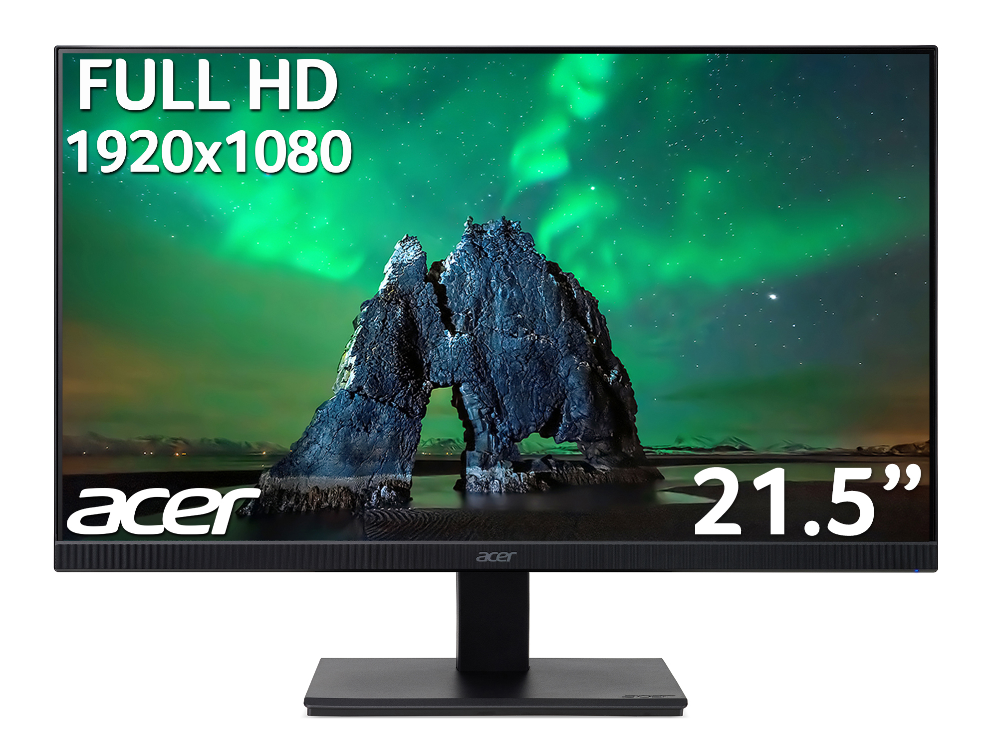 Acer Vero V7 V227QHBIPV 54.6 cm (21.5"), Full HD (1920 x 1080), 100Hz Refresh Rate, 4Ms Response Time, VGA, DVI & DisplayPort