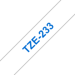 Brother TZE-233 DirectLabel blue on white Laminat 12mm x 8m for Brother P-Touch TZ 3.5-18mm/6-12mm/6-18mm/6-24mm/6-36mm