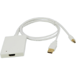 LogiLink Adapter Mini DisplayPort + USB Audio to HDMI 0.6 m White