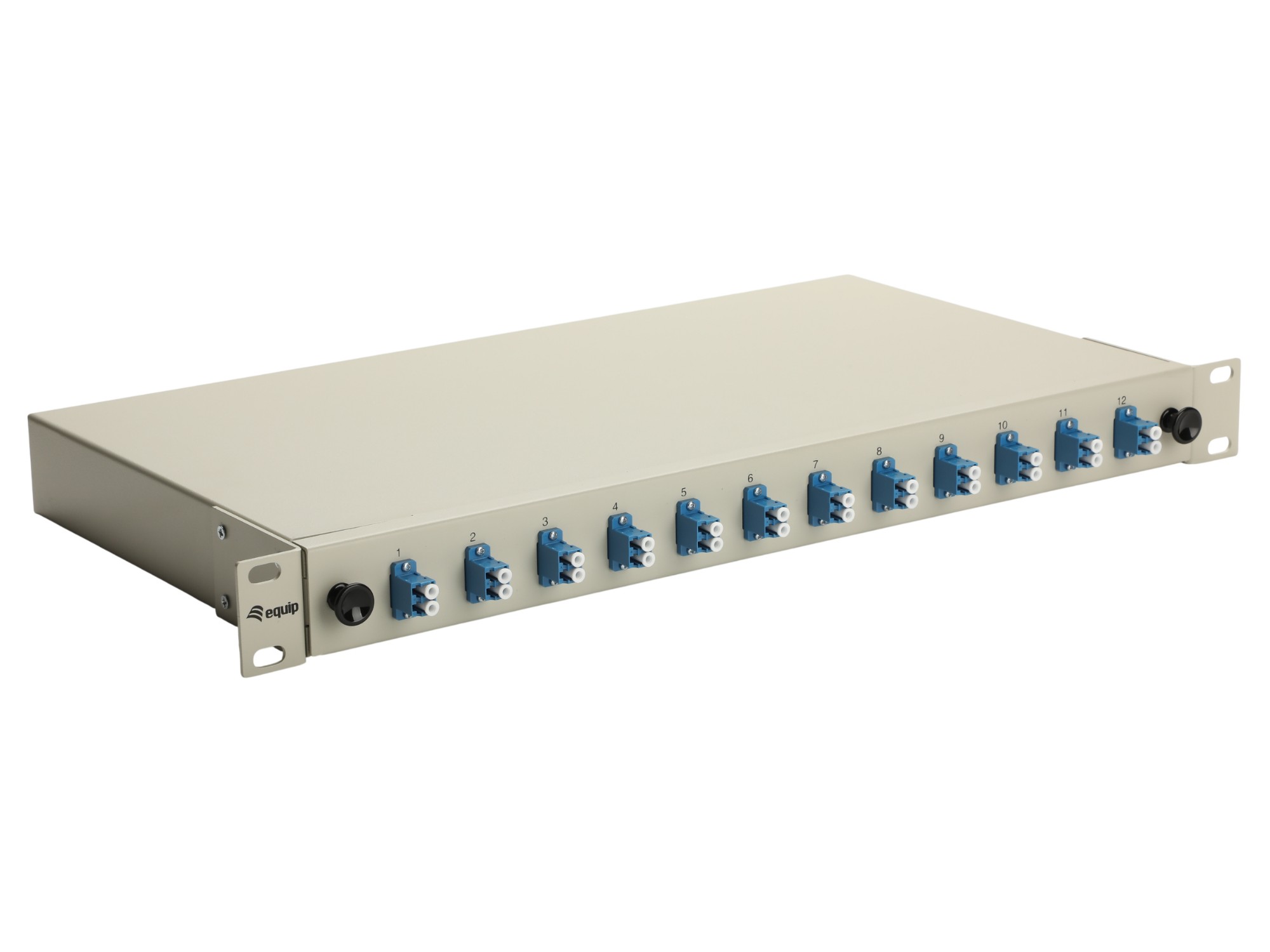 EU Product - LWL-Splei�kasten 12-Port LC-Duplex OS2 1U komplett  gr thumbnail