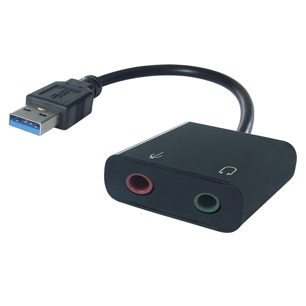 Photos - Cable (video, audio, USB) connektgear USB A to 2 x 3.5mm Stereo Jack Adapter A Male to 2 x 3.5mm 26