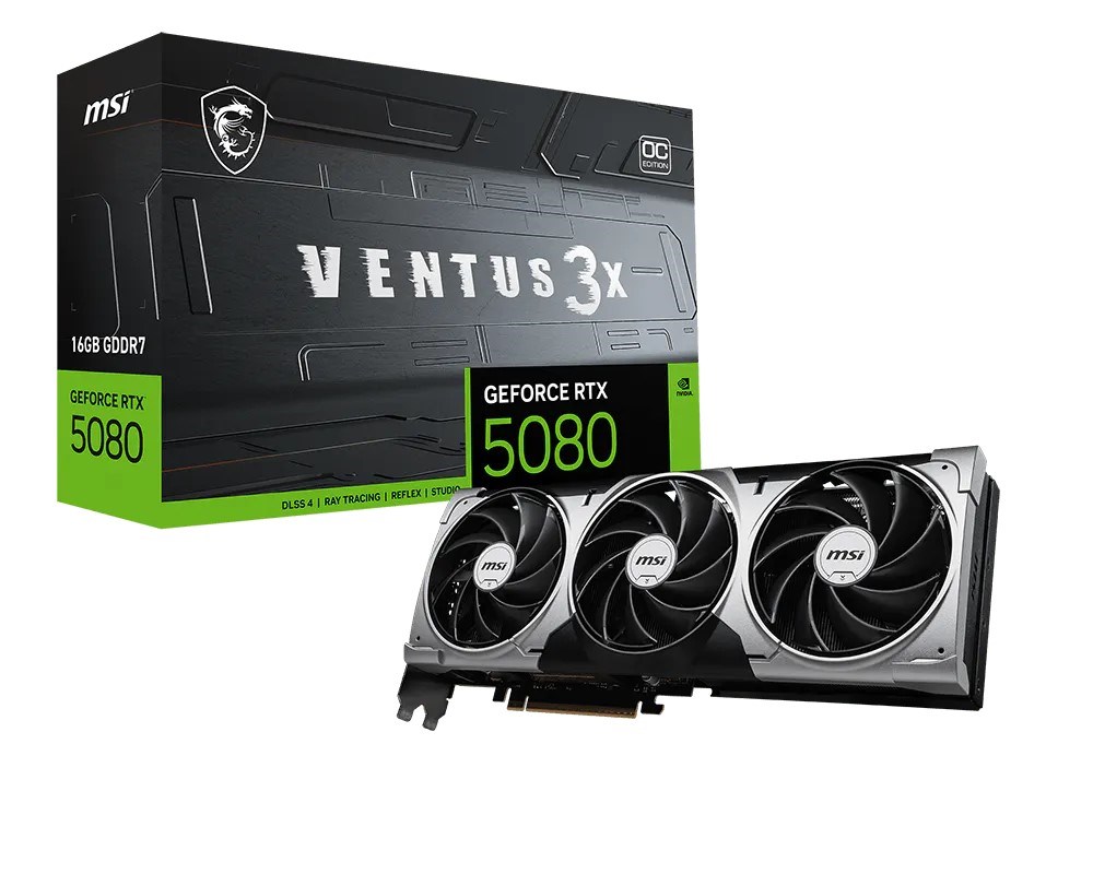 MSI RTX 5080 16G VENTUS 3X OC BLACK