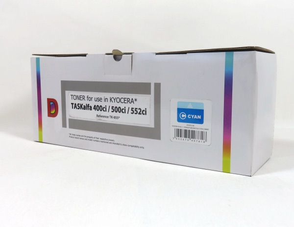 Data Direct Kyocera 400/500/552 Toner Cyan Compatible TK-855C