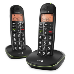 Doro PhoneEasy 100w Duo DECT-telefoon Zwart