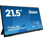 iiyama ProLite 21.5” Optical Bonded PCAP 10pt touchscreen monitor with IPS panel technology, edge-to-edge glass, anti-fingerprint coating, active stylus support (MPP 2.0) and a flexible stand