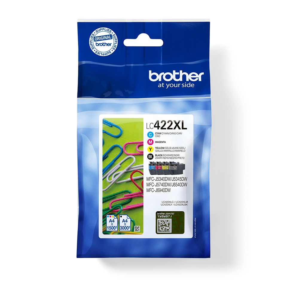 Image of Brother LC-422XLVAL Ink cartridge multi pack high-capacity...