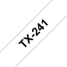 Brother TX-241 Etiketten erstellendes Band Schwarz auf weiss
