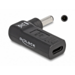 DeLOCK Adapter for Laptop Charging Cable USB Type-C female to Dell 4.5 x 3.0 mm male 90° angled