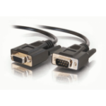 C2G 1m DB9 M/F Cable seriële kabel Zwart