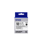 Epson C53S655008/LK-5TBN Ribbon black on Transparent 18mm x 9m for Epson LabelWorks 4-18mm/24mm/36mm/6-18mm/6-24mm