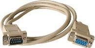 Image of Microconnect DB9-DB9 3m serial cable Grey DB-9