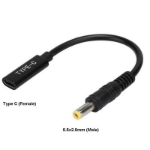 CoreParts MBXUSBC-CO0005 cable gender changer USB C 5.5*2.5mm Black