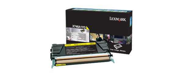 Lexmark X746A1YG Toner cartridge yellow return program. 7K pages ISO/I