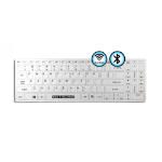 Baaske Medical 2012272 toetsenbord Medisch RF-draadloos + Bluetooth QWERTY Duits Wit