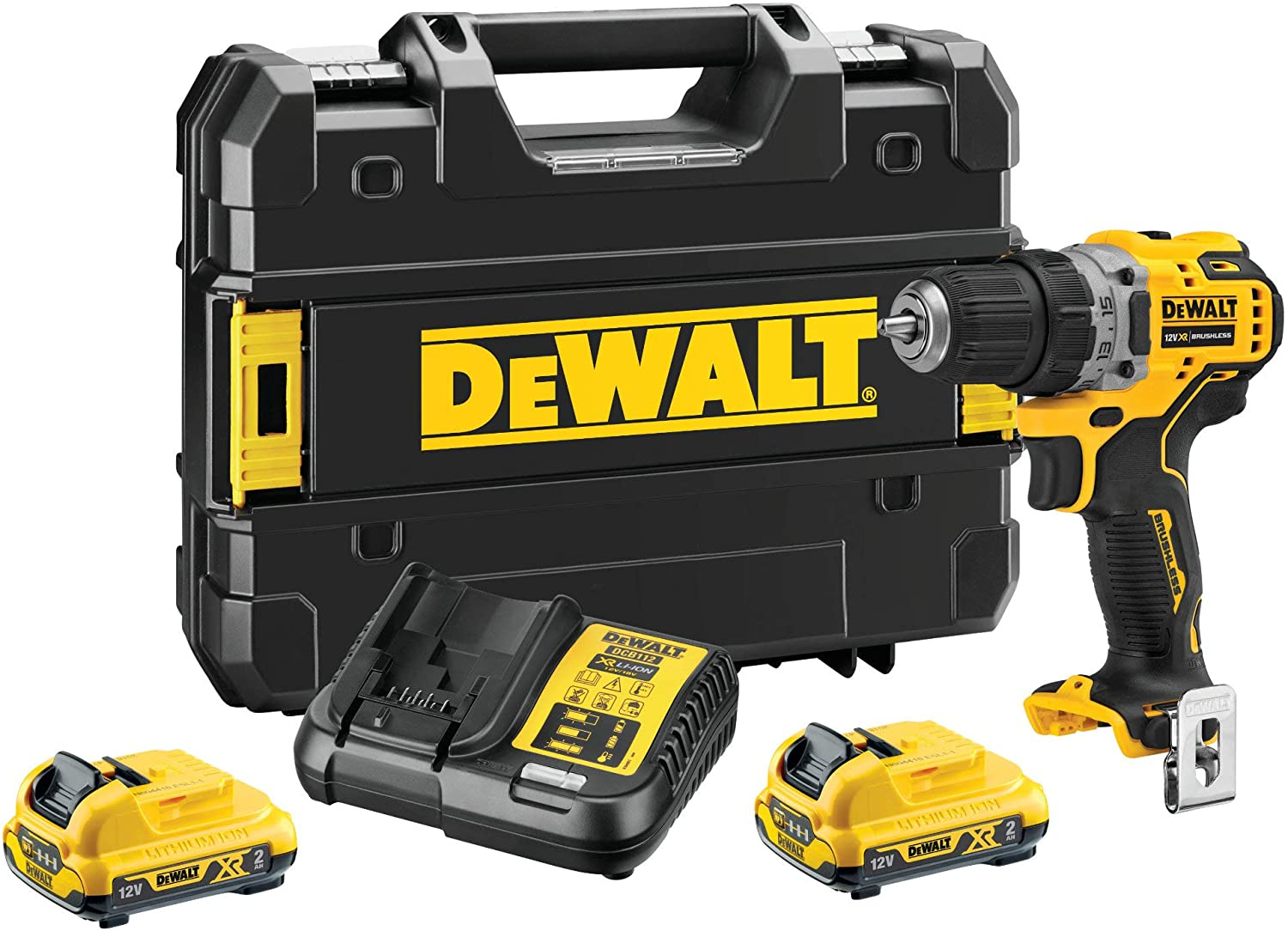 DeWALT DCD701D2-QW power screwdriver/impact driver 1500 RPM Black, Yellow