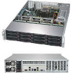 Supermicro SuperStorage Server 5029P-E1CTR12L Intel C622 LGA 3647 (Socket P) Rack (2U) Black