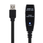 Deltaco USB3-1002 USB-kablar 5 m USB 3.2 Gen 1 (3.1 Gen 1) USB A Svart