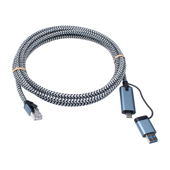 Cablenet CNL 3M USB-C 3.2+USB-A - RJ45 1G