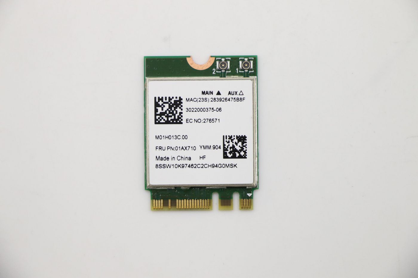 Image of Lenovo Wirelesss LAN Adapter Cybertan RTL8821CE 1*1ac+BT4.x PCIE...