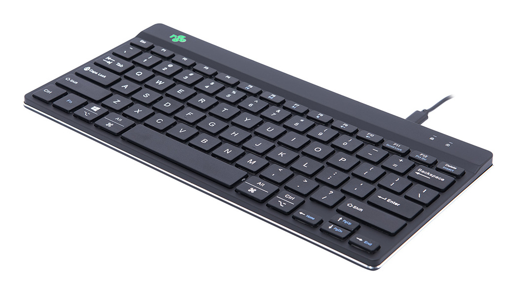 R-Go Tools Ergonomic keyboard R-Go Compact Break, compact keyboard with break software, QWERTY (US), wired, black