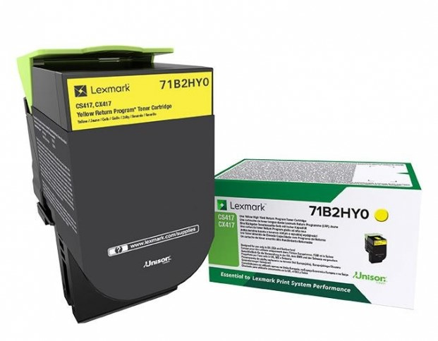 Image of Lexmark 71B2HY0 Toner-kit yellow return program, 3.5K pages...