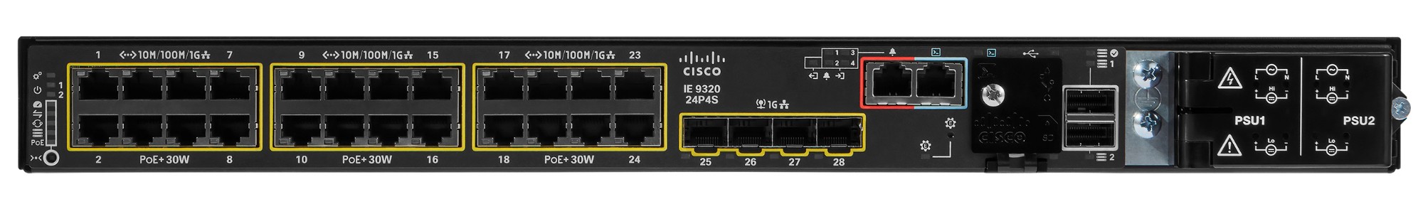 Cisco IE-9320-24P4S-A network switch Managed L2/L3 Black