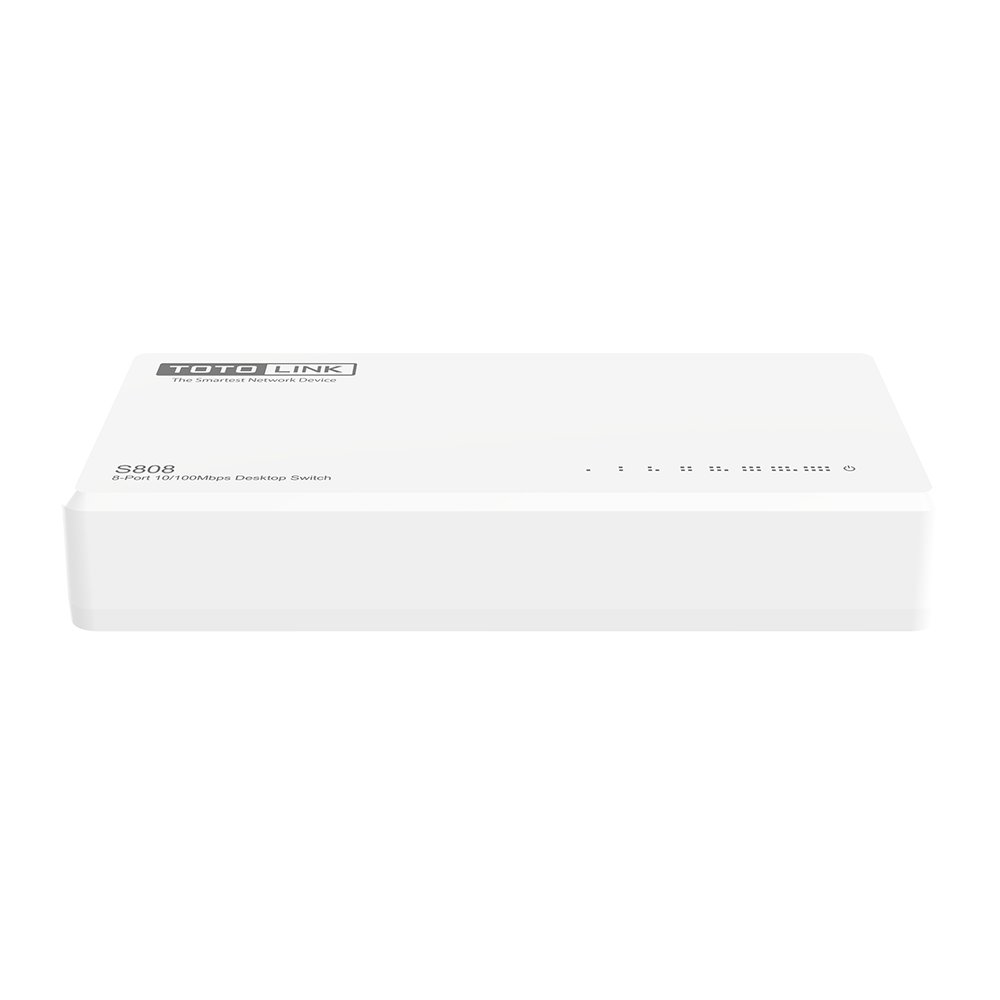 TOTOLINK S808-V5 8-PORT 10/100M desktop switch (S808-V5) Unmanaged Fast Ethernet (10/100) White