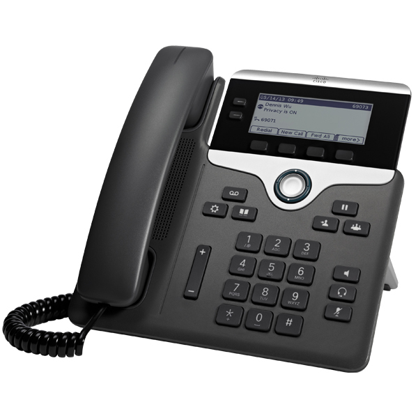 Image of Cisco 7821 IP phone Black, Silver 2 lines