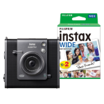 Fujifilm Instax Wide Evo Hybrid Instant Camera - Black - Camera + 20 Shot Pack