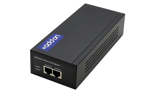 Image of AddOn Networks ADD-POEINJCT60W PoE adapter Gigabit Ethernet 57 V