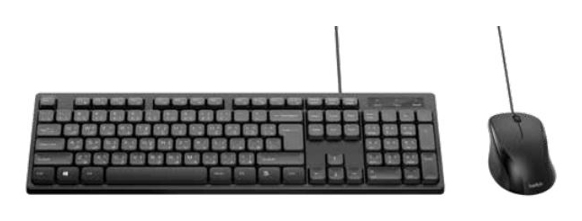 Belkin BBZ014DE keyboard Mouse included Home/Office USB German Black