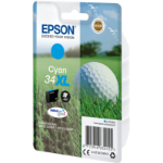 Epson Golf ball Singlepack Cyan 34XL DURABrite Ultra Ink