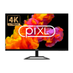 PIXL CM32F44K 32 Inch 4K Monitor, Widescreen IPS LCD Panel, 3840 x 2160, 5ms Response Time, 60Hz Refresh, Display Port / HDMI, 16.7 Million Colour Support, VESA Wall Mount, Black Finish, 3 Year Warranty