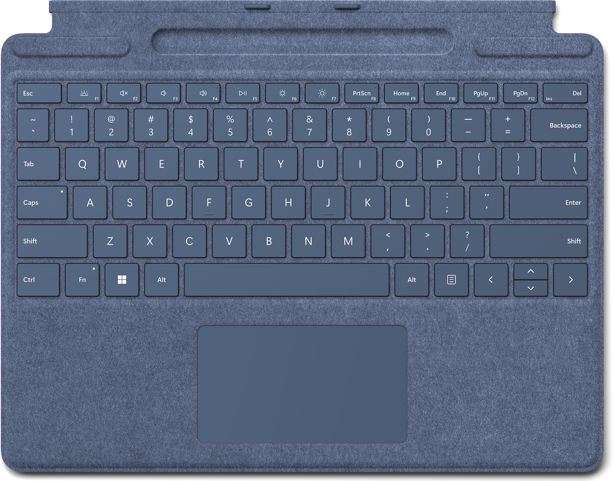 Image of Microsoft Surface Pro Keyboard Blue Microsoft Cover port QWERTY UK...