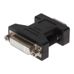 Maplin A06XB video cable adapter VGA (D-Sub) DVI-I Black
