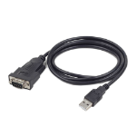 Gembird UAS-DB9M-02 serial cable Black 1.5 m USB Type-A DB-9