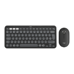 Logitech 920-012233 keyboard Mouse included Universal RF Wireless + Bluetooth QWERTY UK English Graphite