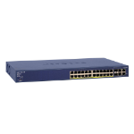 Netgear FS728TP-100EUS network switch Managed Fast Ethernet (10/100) Blue Power over Ethernet (PoE)