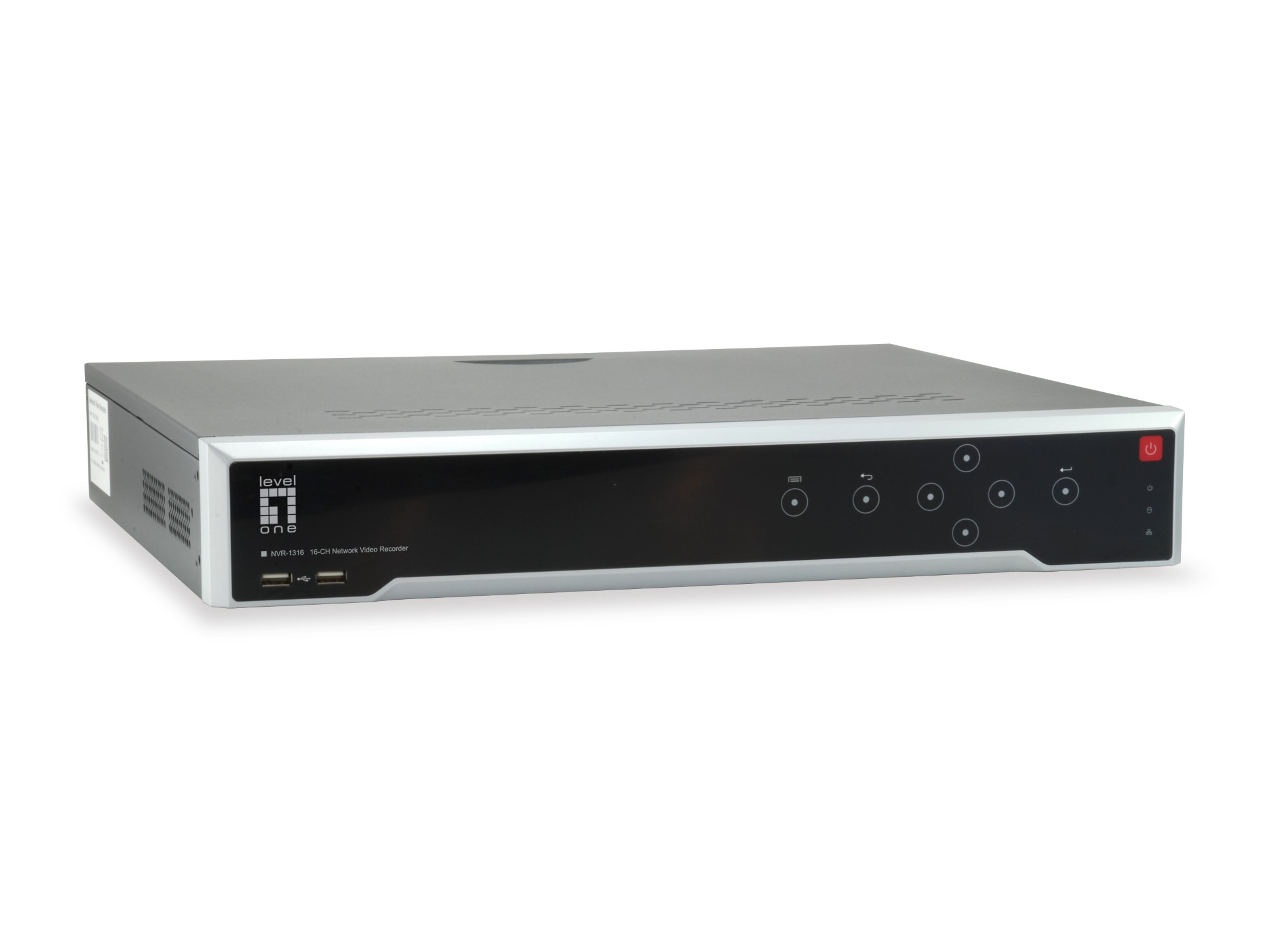 LevelOne GEMINI 16-Channel Network Video Recorder, H.265