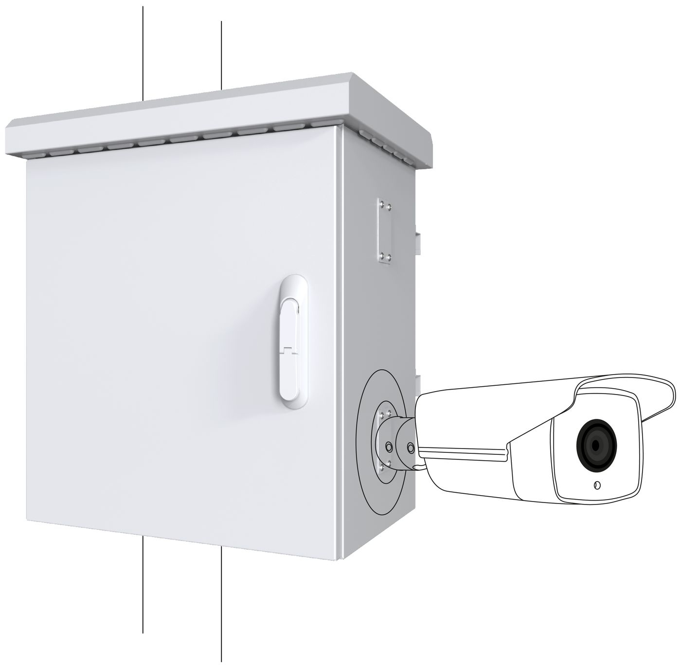 Lanview RCCTV004 rack cabinet 0U White