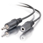 C2G 6ft 3.5mm Stereo Audio Extension Cable M/F audio cable 70.9" (1.8 m) Black