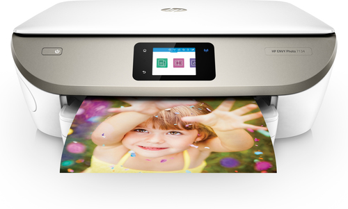 HP ENVY Photo 7134 All-in-One Wireless Printer, HP Instant Ink Compatible with 5 Months Trial, White